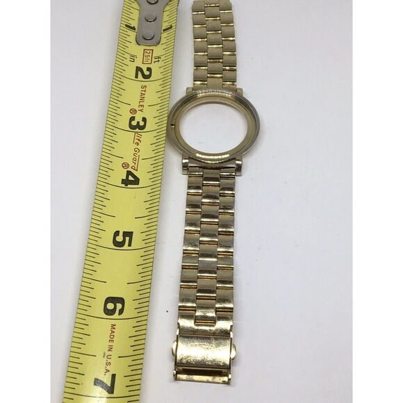 Michael Kors Watch Bracelet Links Case Use For Parts 18mm Band Gold A766 - Picture 1 of 8